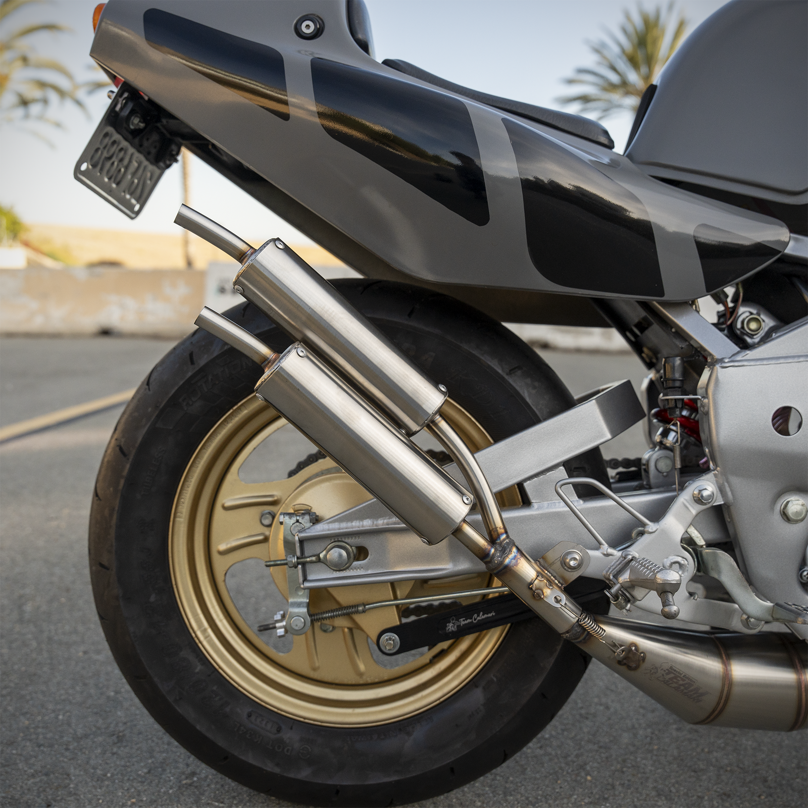 YSR 50 Twin Tip Stainless Exhaust