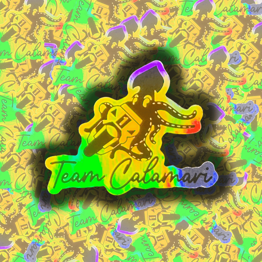 Team Calamari Holographic Sticker