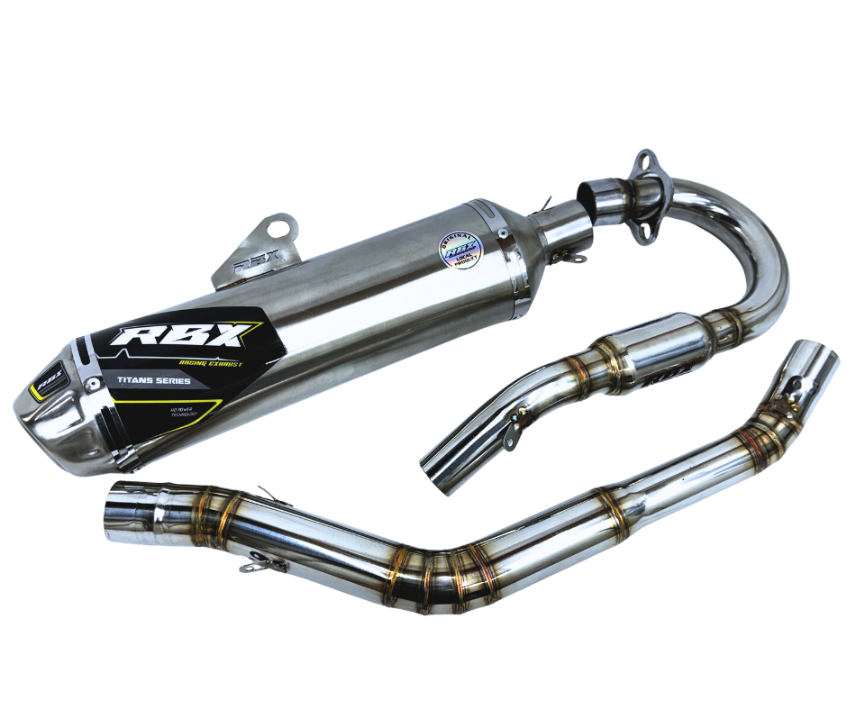 XR150L Full Stainless Exhaust System V3 POLISHED - ScooterSwapShop
