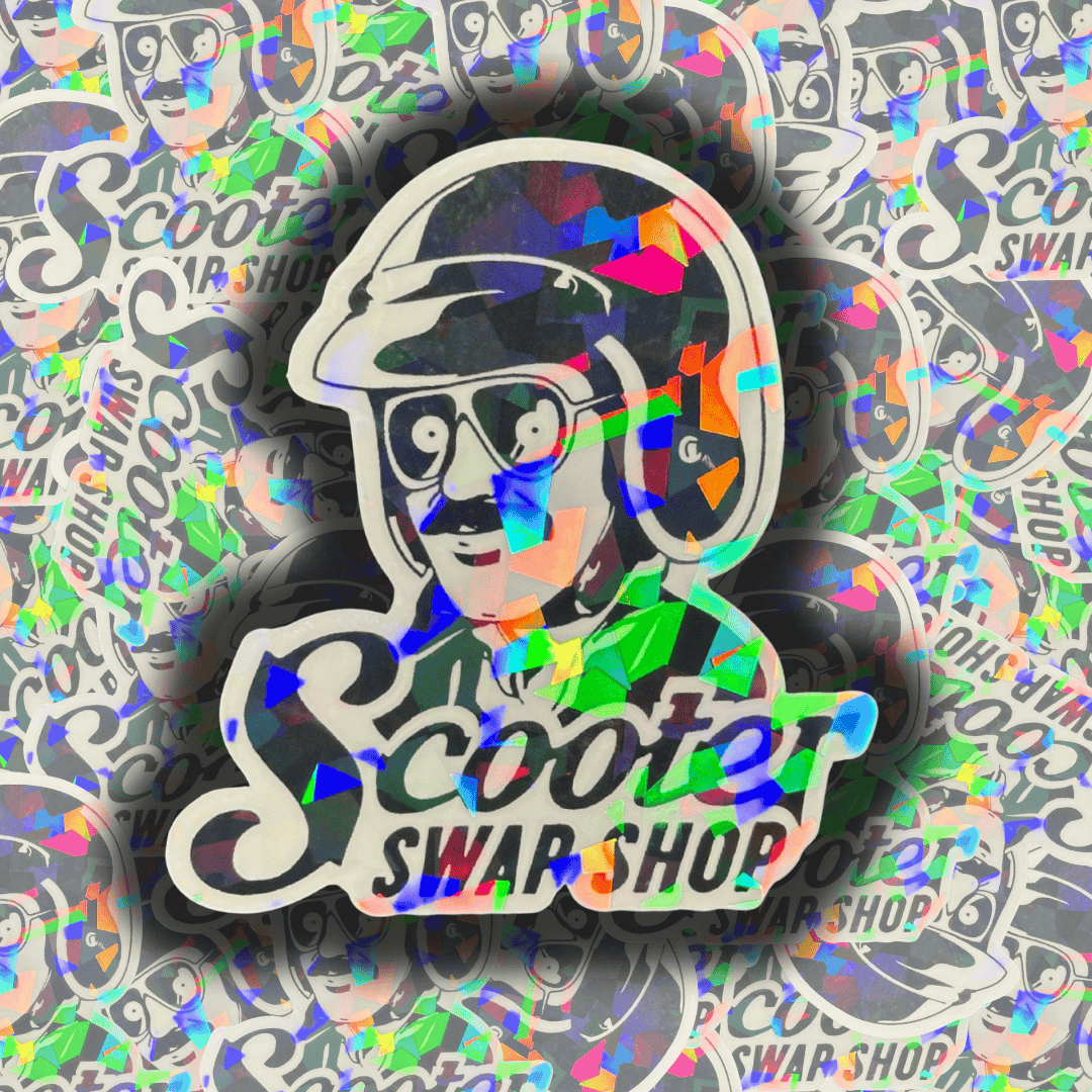 Cracked Ice Scooter Swap Shop Sticker - ScooterSwapShop