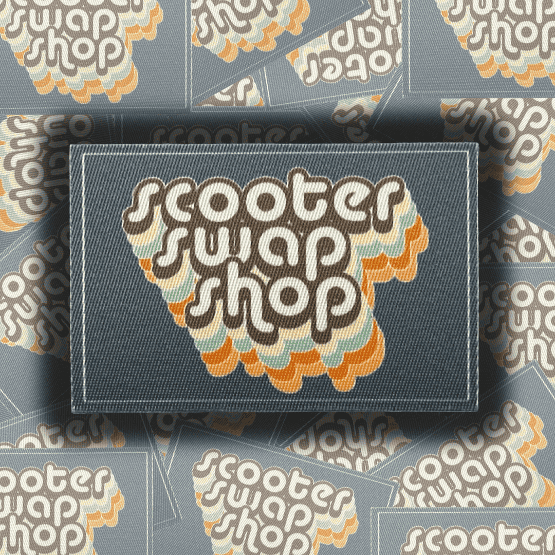 Fabric Retro Sticker - ScooterSwapShop
