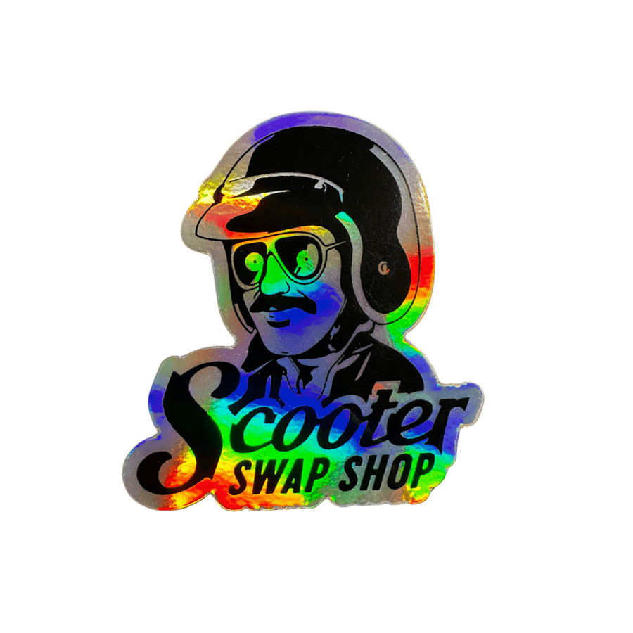 Holographic Swap Shop Sticker - ScooterSwapShop