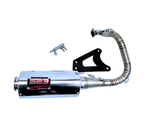 HONDA ch80 elite stainless s23 exhaust system - ScooterSwapShop