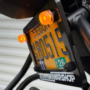 License plate screw LED turn signals - ScooterSwapShop