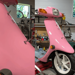 M6 X 1.00 chrome spike nut - ScooterSwapShop