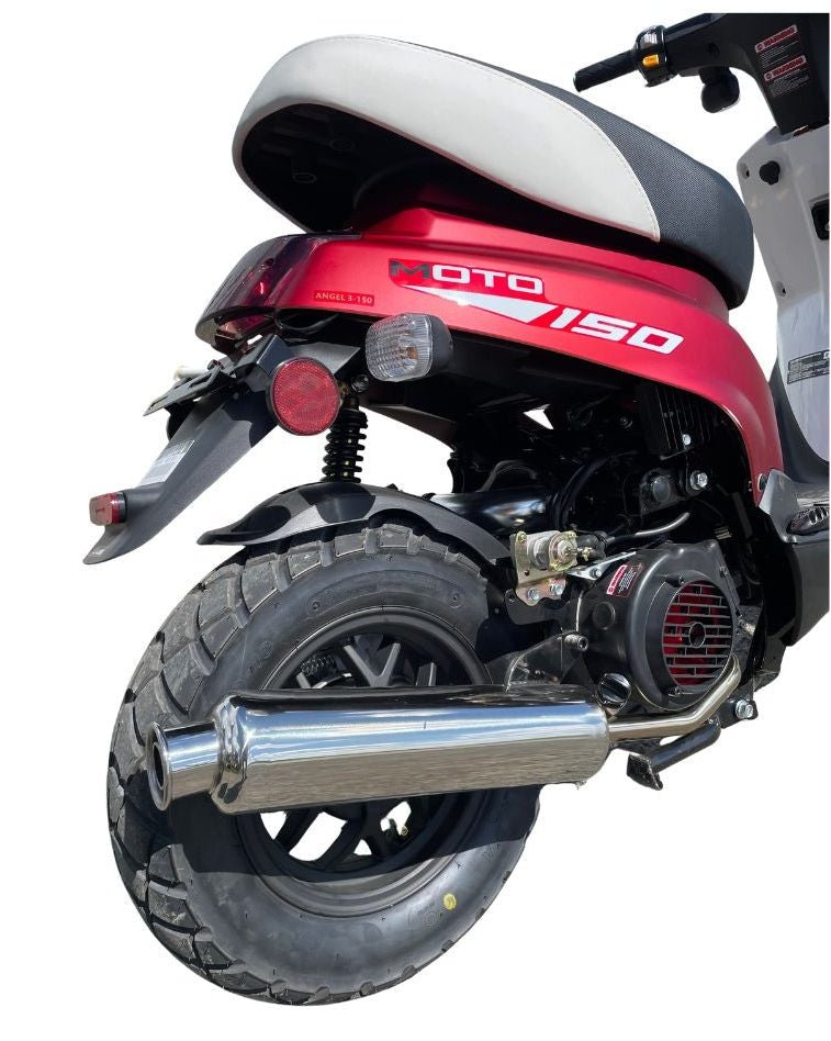 Moto 150 Chrome Racing exhaust - ScooterSwapShop