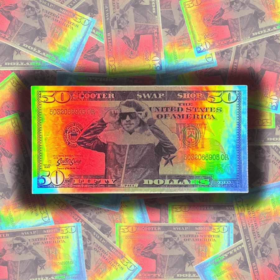 Paul Fiddy - Bill Sticker (Holo or Matte) - ScooterSwapShop