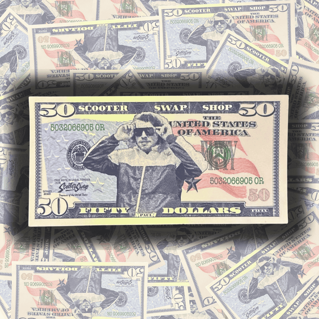 Paul Fiddy - Bill Sticker (Holo or Matte) - ScooterSwapShop