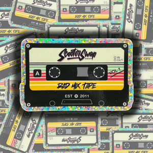 Rad Mix Tape Sticker - ScooterSwapShop