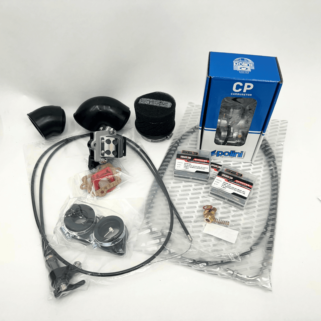 S23 / Polini CP Carb Kit for 2002 - 2011 Yamaha Zuma Bugeye - ScooterSwapShop