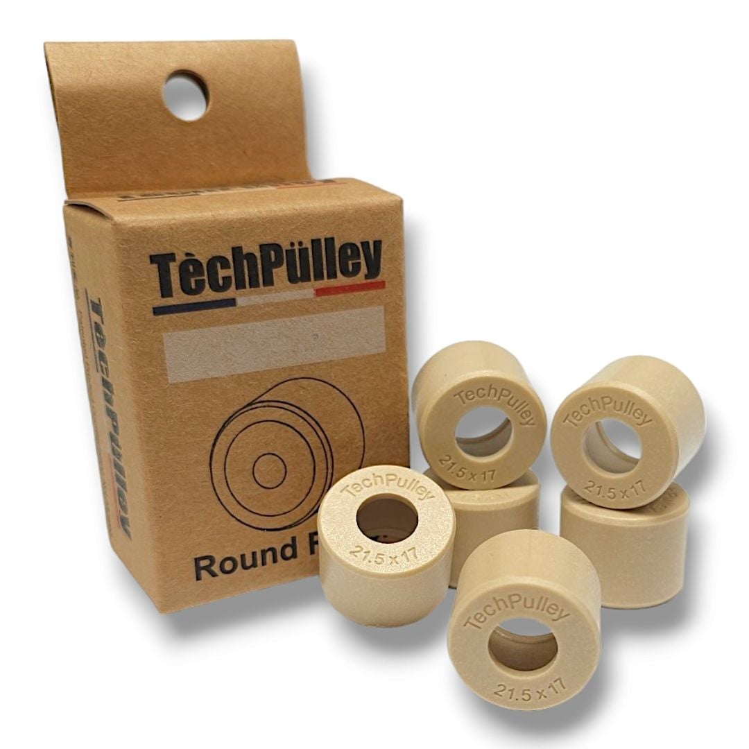 Tech Pulley Round Rollers - 20x15 - ScooterSwapShop