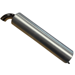 USED - Yasuni Replacement Silencer Silver - ScooterSwapShop