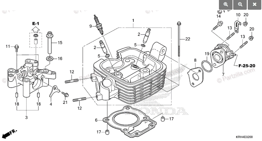 XR150L OEM Cylinder head - ScooterSwapShop