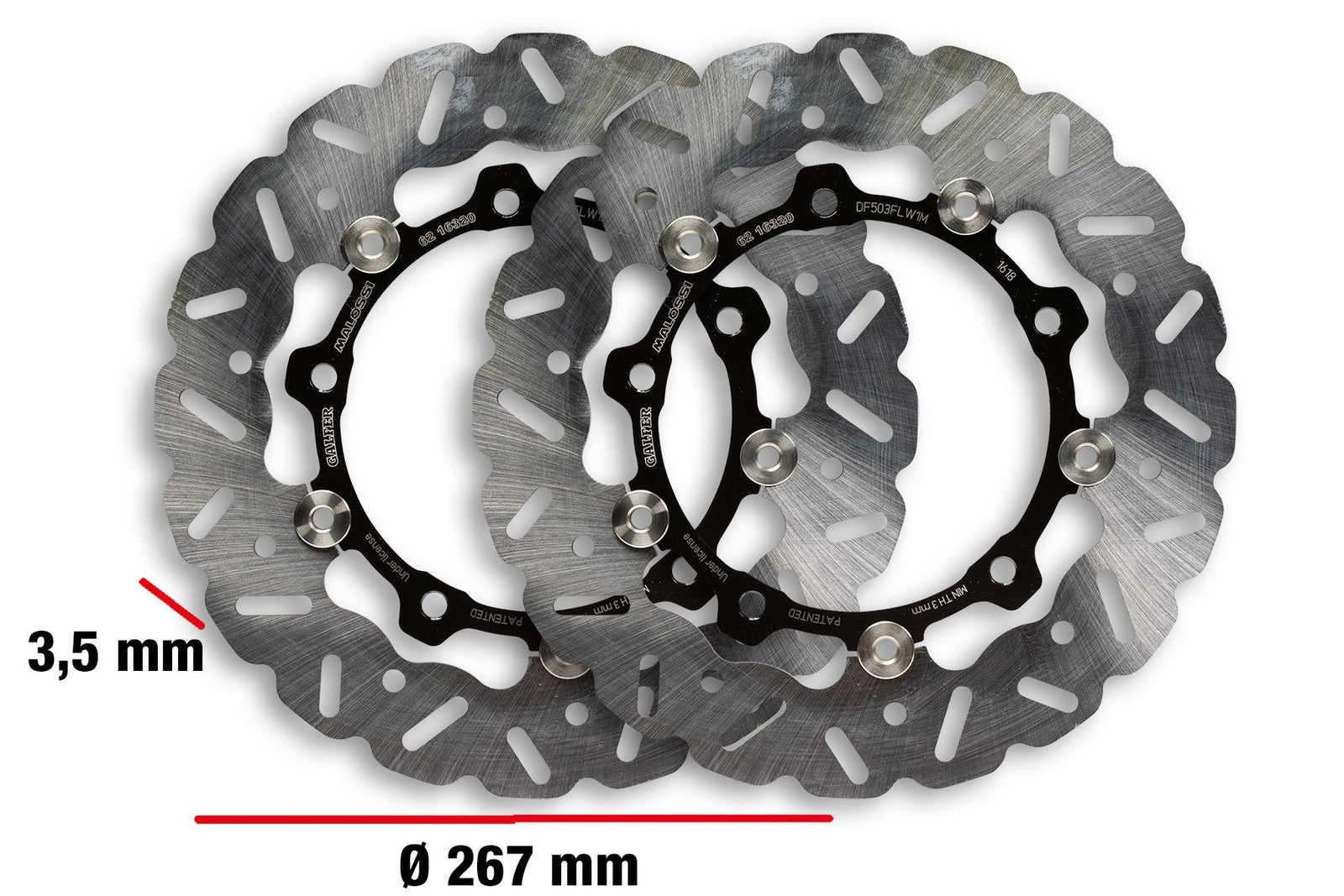Malossi Front rotor kit for TMAX - ScooterSwapShop