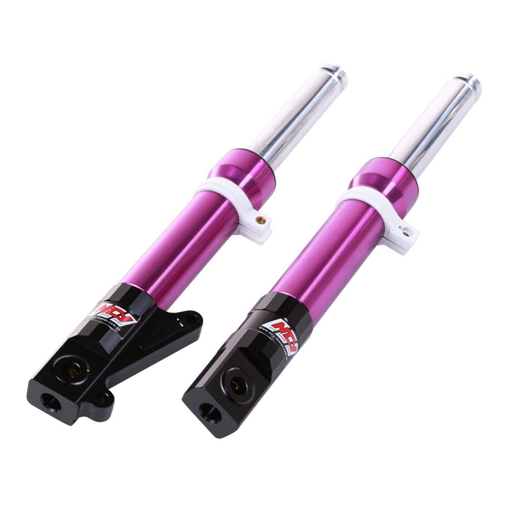 Ncy Ruckus/Metropolitan/Dio Disk Forks (Blue/Purple!) - ScooterSwapShop